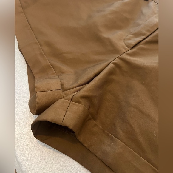 H&M shorts brown caramel tan with pockets women summer - Picture 2 of 9